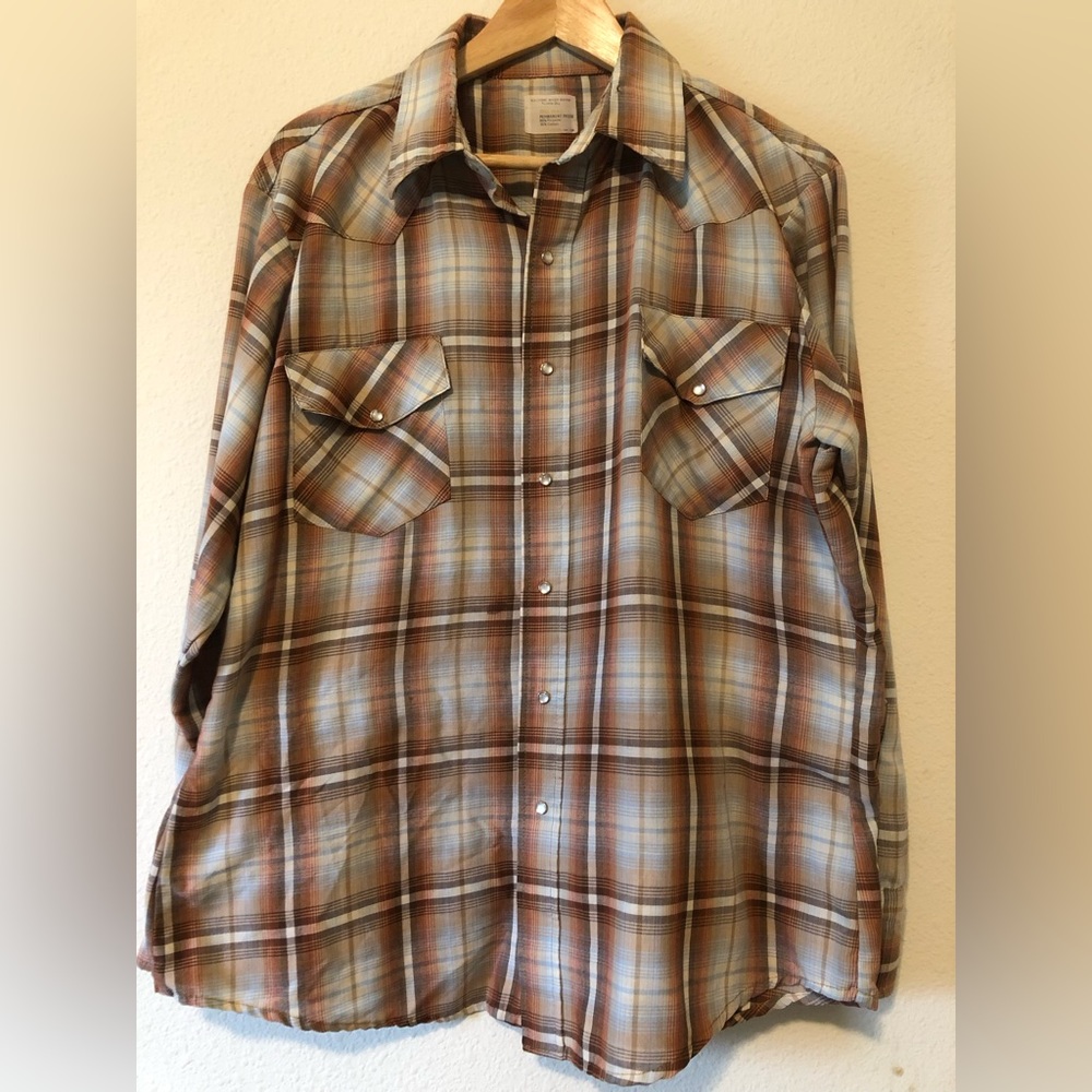 BIGMAC PLAID SHIRT PEARL SNAPS SZ UNKNOWN
